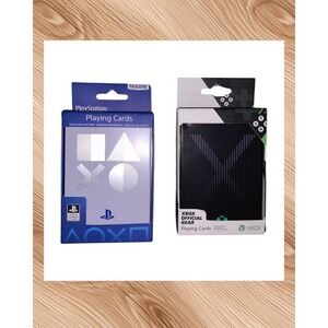 PlayStation PS5 and Xbox Playing Cards in Collectible Tins